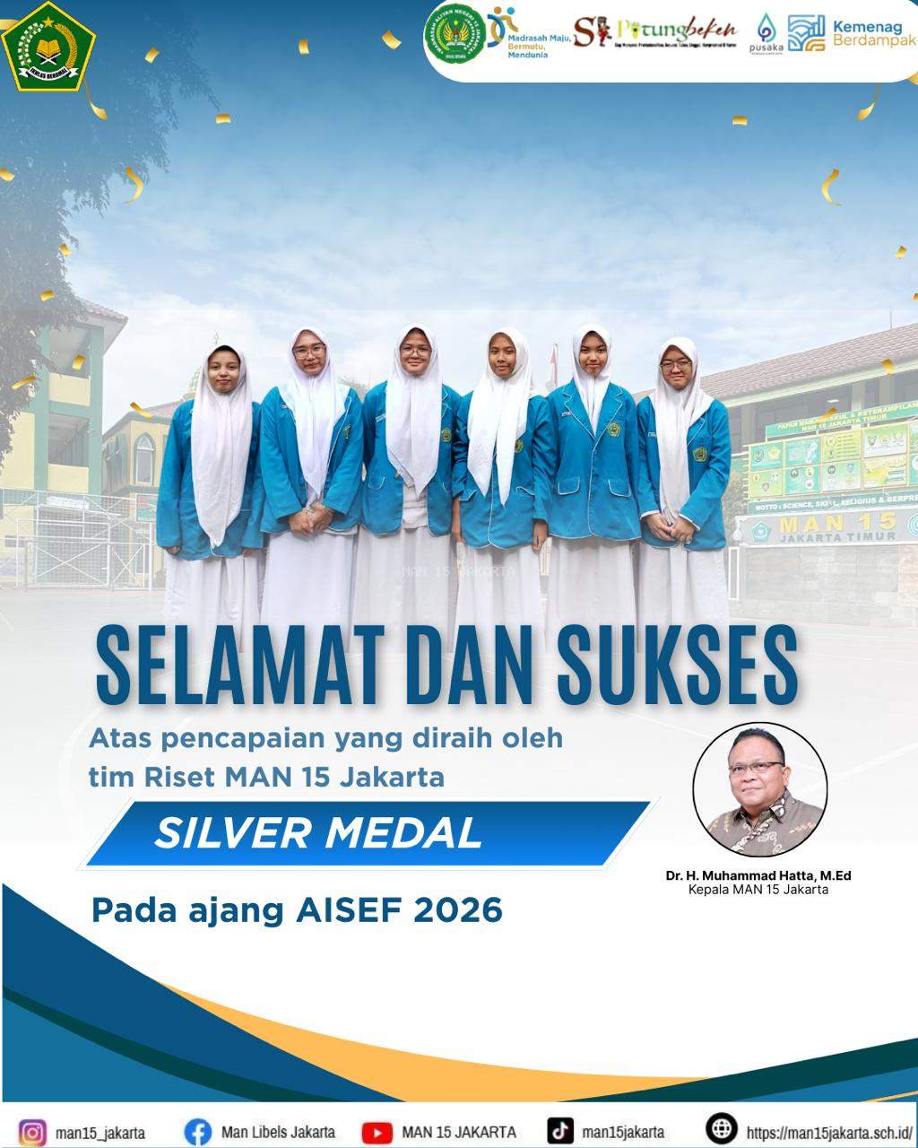 Prestasi TIM Riset MAN 15 Jakarta