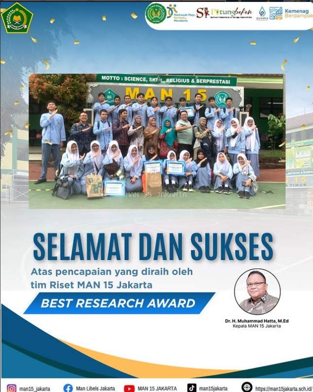 TIM RISET MAN 15 MERAIH BEST RESEARCH AWARD 2026