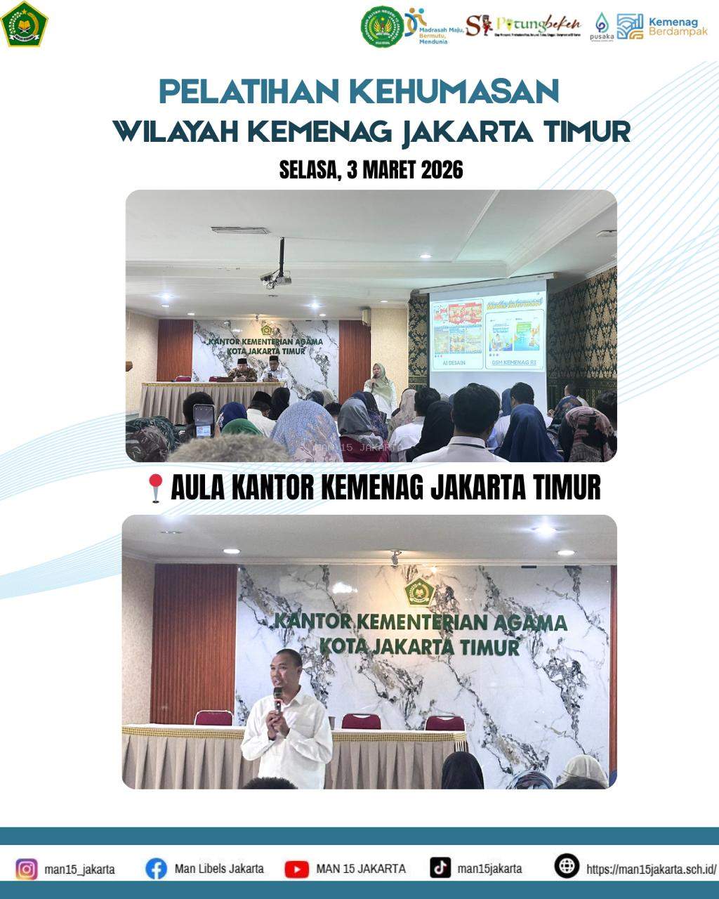 Pelatihan Kehumasan di Lingkungan Kantor Kementerian Agama Jakarta Timur tahun 2026