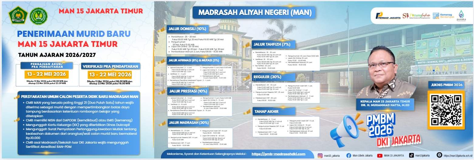 Penerimaan Murid Baru Madrasah Tahun Ajaran 2026/2027