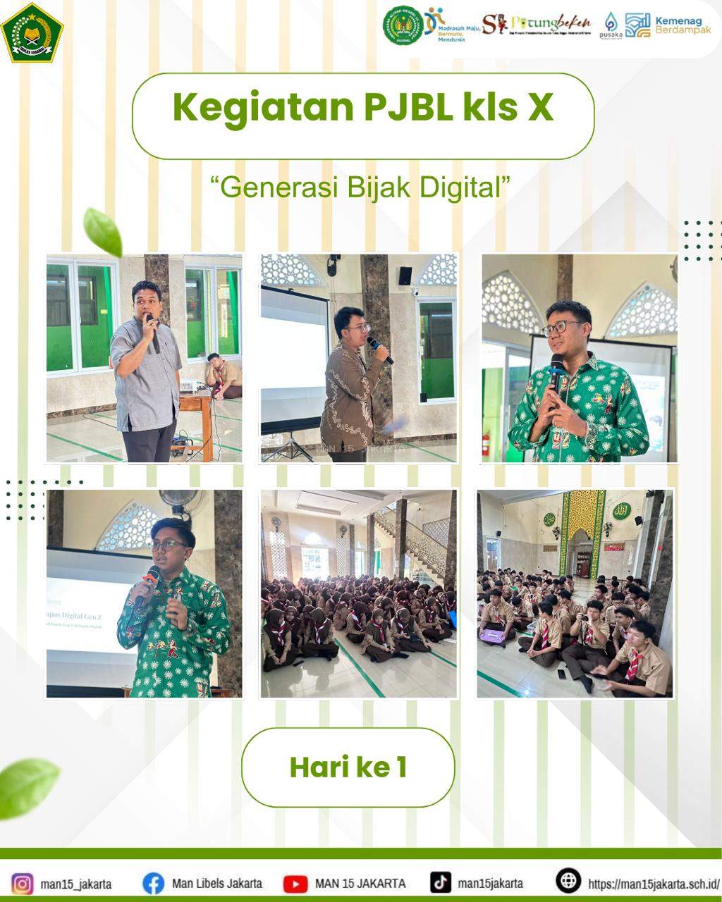 Pelaksanaan PJBL “Generasi Bijak Digital” Tingkatkan Kreativitas dan Literasi Teknologi Siswa pada kelas X