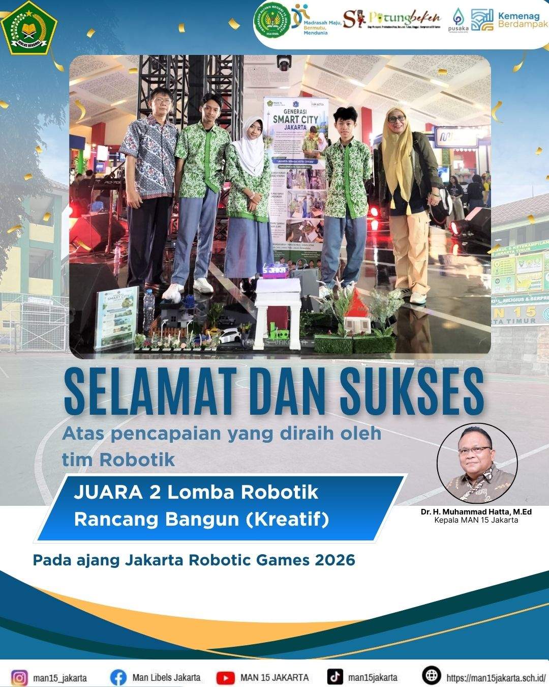 Tim Robotik Raih Juara 2 pada Jakarta Robotic Games 2026