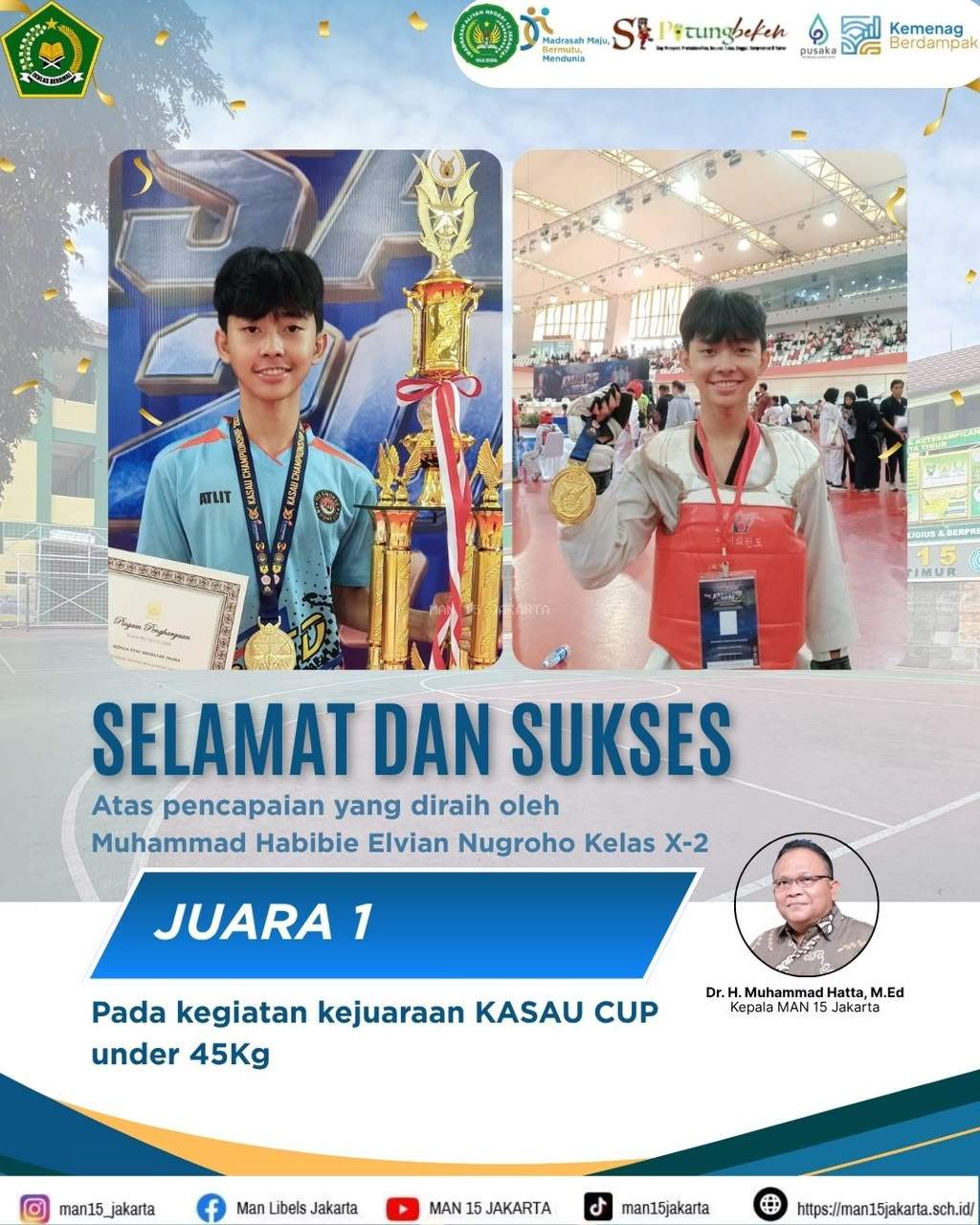 Siswa MAN 15 Jakarta Raih Juara 1 Kejuaraan Kasau Cup 2026